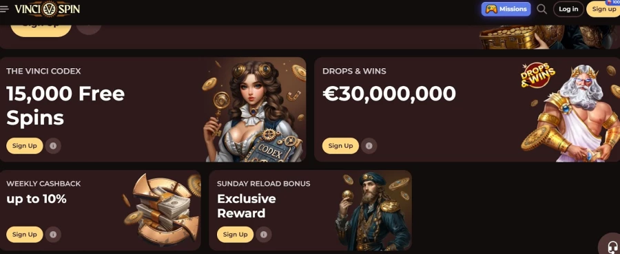 Grać Vinci Spin 